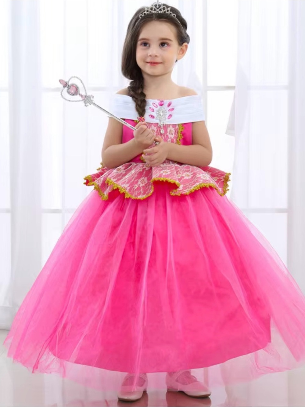 Princess Pink Tulle Costume Dress